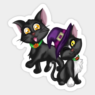 Halloween Kittens Sticker